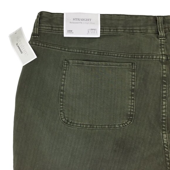 Signature Slimming NWT C&B Straight Relaxed Fit High Rise 24W The Perfect Jean - Picture 3 of 7